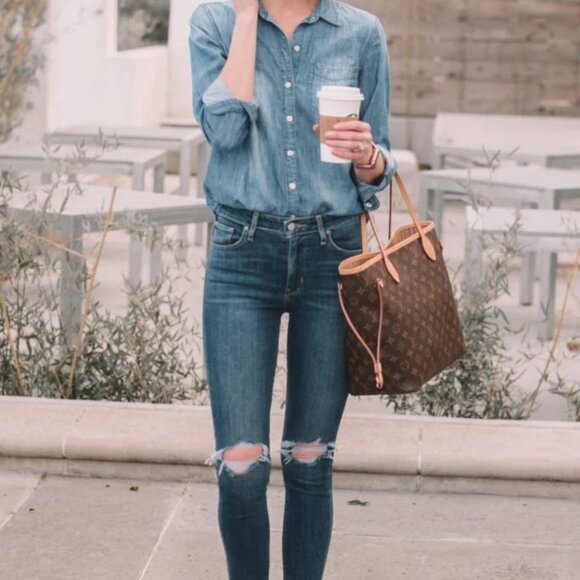 Chambray shirt - goes with EVERYTHING - Picture 7 of 7